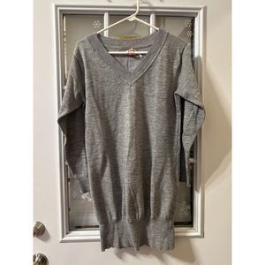 Derek Heart Side Ruching Stretch Sweater